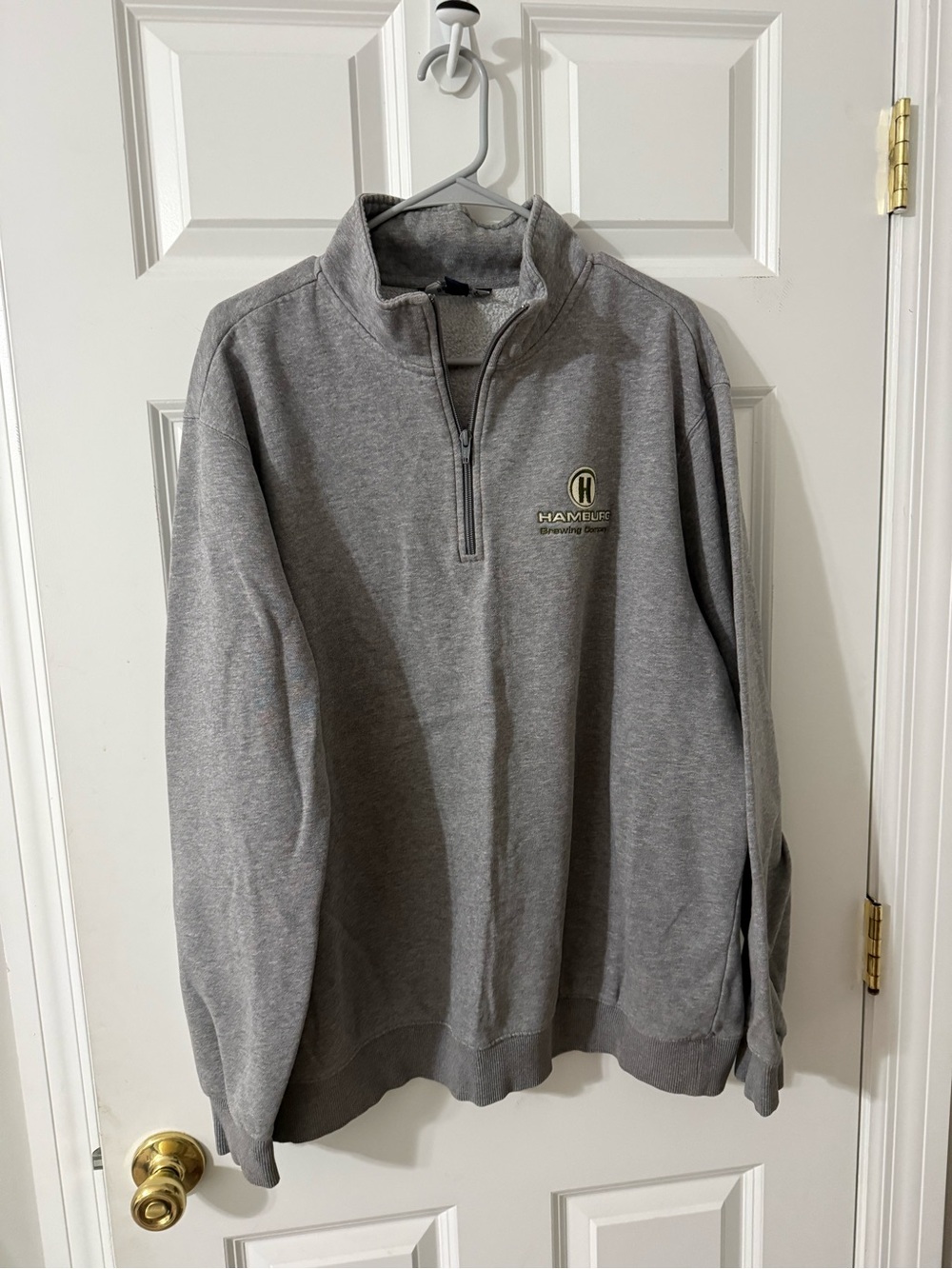 Hamilton Gray Half-Zip Pullover Sweatshirt
